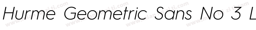 Hurme Geometric Sans No 3 Light字体转换